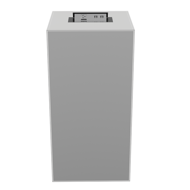 Chameleon Plinth with Charging Station - 45 x 45 x 90cm H